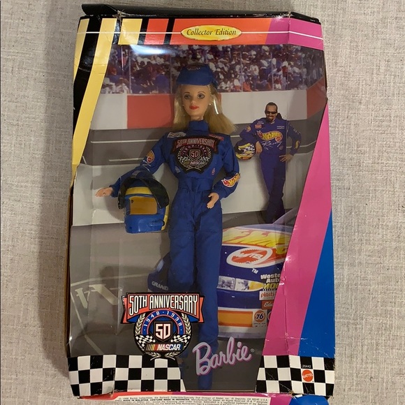 Barbie 50th ANNIVERSARY “NASCAR” LETS GO BRANDON - Picture 1 of 6